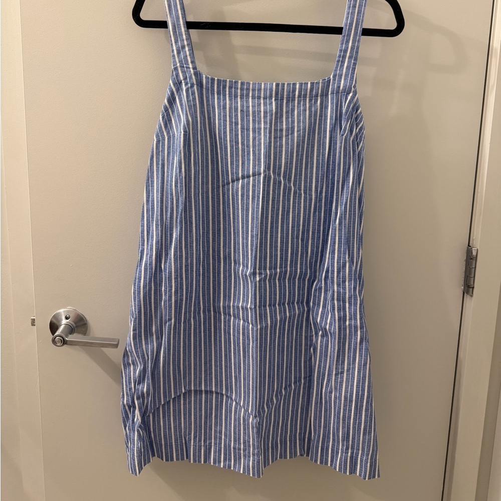 a new day Blue & White Vertical Stripe dress